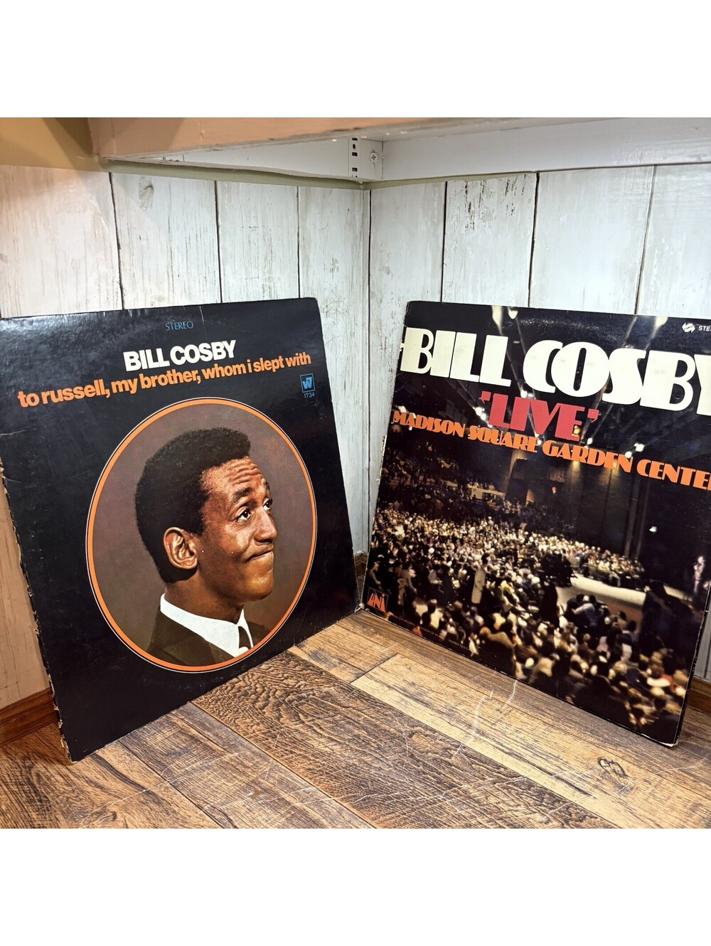 Bill Cosby LP Lot of 2 Live Madison Square Garden & To Russell, My Brother Vinyl